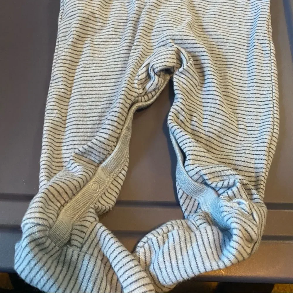 Carter's 9 Months Boys Truck Blue Striped Baby Onesie
